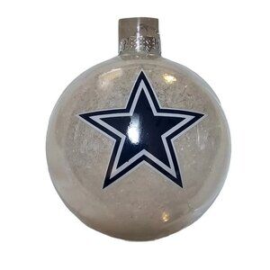 Dallas Cowboys Ornament Glass Snowball Christmas Tree New NFL
